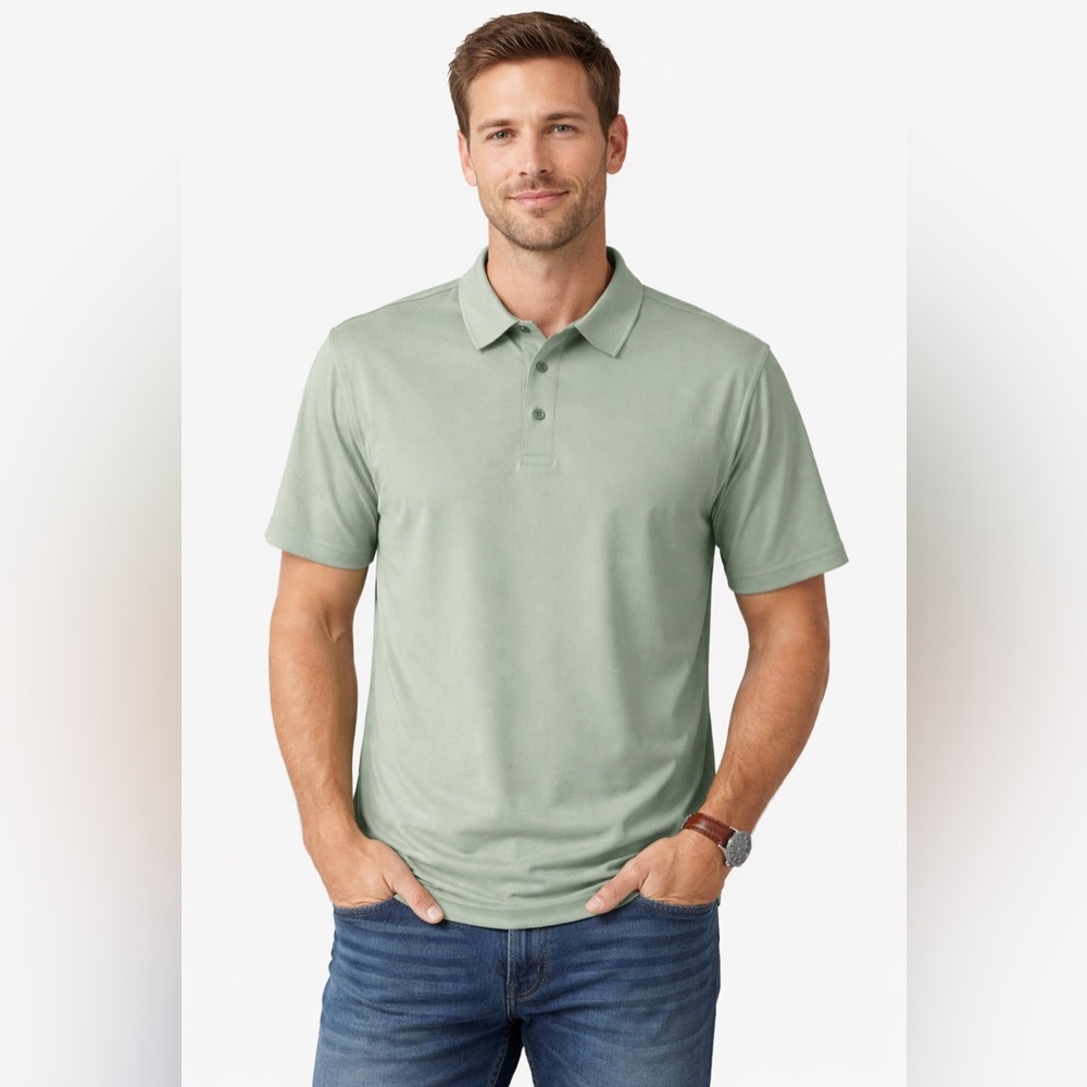 Goodfellow & Co Light Green (Pistachio) Polo Shirt Men’s Size Large New